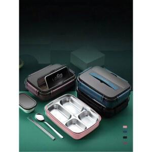 스테인리스 밀폐 도시락 식판 새지않는 뚜껑 직장인 점심용품