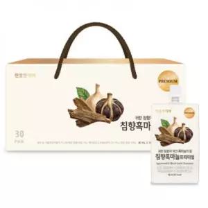 천호엔케어 남해안 자연숙성 흑마늘즙 침향 흑마늘 프리미엄 80ml 30개입