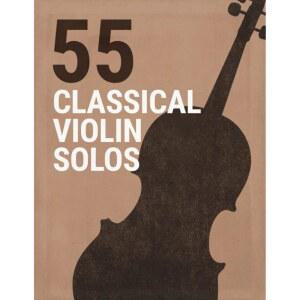 55개의 클래식 바이올린 솔로: 파가니니, 슈베르트, 악보 베토벤 모차르트, 바흐, 등의