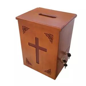 원목 기부함 교회 봉헌함 헌금함 벽걸이헌금함 원목보관함