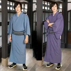 일본 남성 기모노 목욕가운 온천옷 유카타 전통 잠옷 코스프레 의상