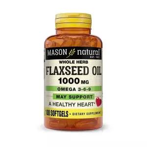 메이슨 내추럴 아마씨 오일 - 오메가 3-6-9 -- 100 mg - 100 소프트젤 기타