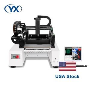 미국 SMT의  LED 조립 라인을 위한 완전 자동 픽 앤 플레이스 기계 소형 2 헤드 Smd Pcb