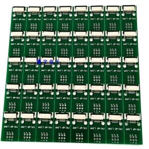 커넥터 포함 FFC FPC 6PIN 전송 보드, FFC-DIP 2.54 어댑터 1mm 0.5mm 피치 PCB 양면, 10 개