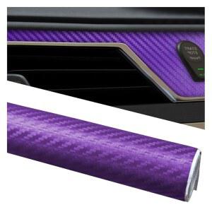 1피트 인테리어 스크래치 바디 공기 저항 비닐 DIY 데칼 데칼 3D 방출 5피트 자동차용 탄소 오토 섬유 스티커 GAOLAOSY 장식 필름 자동차 접착 보라색