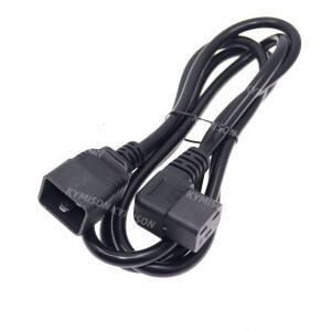 IEC320 C20 - 직각 C19 서버PDU용 전원 케이블 코드 16A 헤비듀티 컴퓨터 L자형