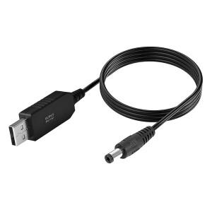 라우터용 UPS 파워 뱅크 USB 부스트 라인 DC 5V-DC 9V 12V 스텝 업 컨버터 어댑터 케이블 2.1x5.5mm 플매
