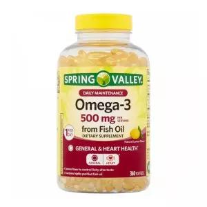 4개X 스프링밸리 오메가 3 피쉬 오일 500mg 소프트젤 360정