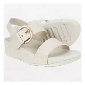 [핏플랍]여성 루루 버클 레더 파리 베이지 백 스트랩 샌들 (JE7-A99)