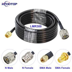 1PCS LMR-300 SMA 남성여성-N 커넥터 50-5 동축 케이블 RF 어댑터 50 Ohm 저손실