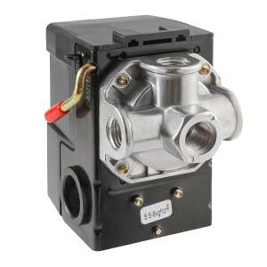 [미국배송] OAMCE 에어 컴프레서 압력 스위치 교체 LF10-4H(95-125 PSI 범위 및 20A 등급 4포트)