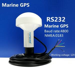 TOPGNSS 4800 전송 속도 12V RS232 NMEA 프로토콜 GPS 칩 보트 해양 수신기 모듈 안테나 브래킷 포함 버섯