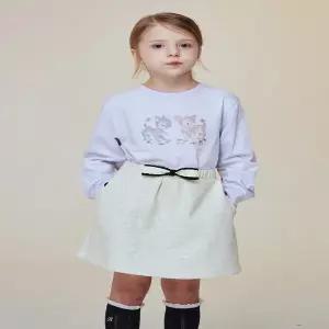 [빈]BEEN현대충청BA14SK01IV멜란지 아이보리 리본 스커트