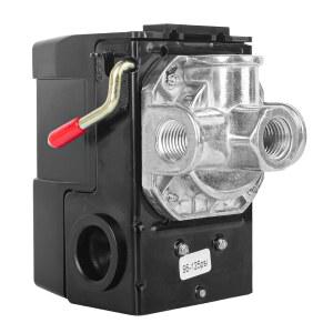 [미국배송] LF10-4H 에어 컴프레서 압력 스위치 부품 4포트 교체 제어 NPT1/4 95-125 PSI 20A