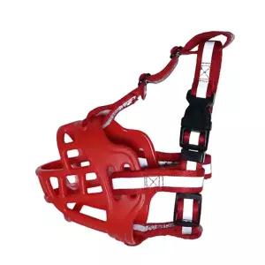 빛반사 끈 실리콘 외출산책 입마개 대형견용 애견교정 머즐 애견훈련용 애견 추천 거부감없는착용 인기