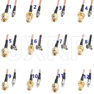 SMA 남성 여성 잭-TS9 직선 직각 RG316 피그테일 RF 동축 케이블 어댑터 화웨이 모뎀 안테나용