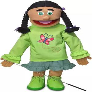 25인치 재스민 히스패닉 걸 전신 복화술 스타일 인형