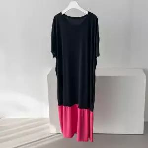 아이우먼 아이티배색셔링롱원피스 GLL607M506 빅사이즈 (37005524A)