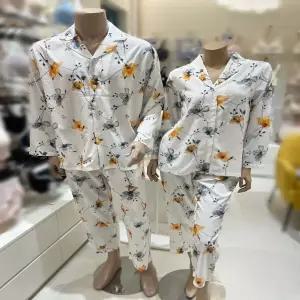 트라이엄프(TFMPJ121IV TFWPJ121IV) 소프트터치 프리미엄 30데니아 남여 커플 긴팔 잠옷 세트