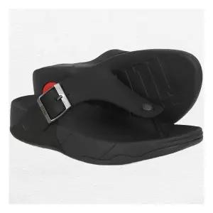 [핏플랍]트랙 II 버클 레더 블랙 남성 토 포스트 (GD1-001)