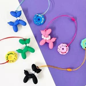 [알티피아]TBZ 통통풍선강아지 골프티걸이와 티높이조절도넛링 4개 예쁜골프티