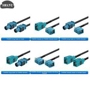 1개 팩라 Z 남성형에서 여성형으로 90도 잭 자동차 내비게이션 GPS 안테나 어댑터 연장 케이블 RG174 RF 동