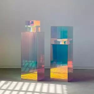 아크릴 진열대 오로라 전시다이 효과 홀로그램 디스플레이