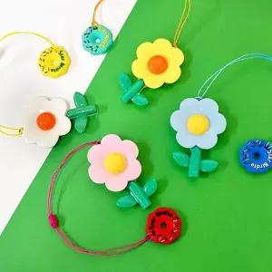 TBZ 예쁜꽃길 골프티걸이와 티높이조절도넛링 4개 턴트골프