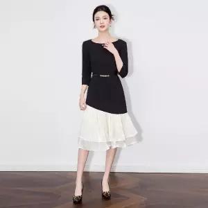 원피스 럭셔리 쉬폰 언밸런스 여자원피스 원템1