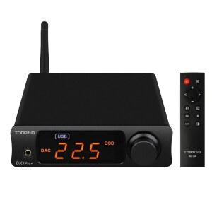리모컨이 있는 최고의 DX3pro+ LDAC 헤드폰 앰프 - ES9038Q2M XU208 NFCA Bluetooth5.0 오디오 디코더 USB /Opt /Coax DAC AMP 프리 (블랙)