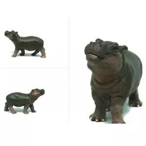 유치원 유아장난감 동물모형 아기 하마 피규어 자연과학 야생 교육완구 미니어쳐 예쁜