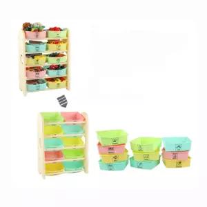 생활교육 장난감 셀프정리 정돈습관 정리함5단+선반 서랍장 수납함 축하선물 깨끗하게