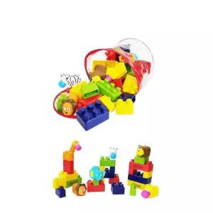 12개월 아기전용 말랑 소프트 안전한 에니멀 블럭 28P 유아교구 창의적놀이 지구력