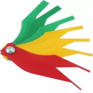 IHOTDER 8PCS 브레이크 패드 측정 도구 미터법 및 SAE 크기의 컬러 코딩 게이지 디스크 드럼 패드를 빠르게