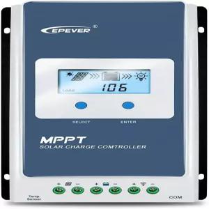 EPEVER 10A 태양광 충전 컨트롤러 MPPT 패널 12V/24V 자동 작동 최대 PV 100V 배터리 조절기(젤 플러딩
