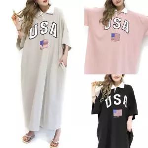 위쉬몰 OP 왕박시카라배색롱원피스(U840H507) 빅사이즈 (38174683A)