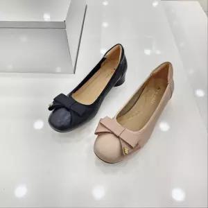 [탠디]by미셸 x25008 소가죽 소재 3cm굽 여성 앞 장식 펌프스 구두 cc1_CC