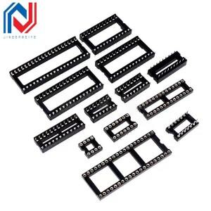 원형 홀 2.54 PCB 커넥터 IC 소켓 DIP 핀 6 8 14 16 18 20 28 32 40 핀