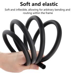 MUQZI 자전거 내부 라인 소음 흡수 튜브 1.6M 스펀지 머플러 방음 액세서리 MTB 로드 변속 케이블용