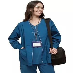 긴팔 간호복  스크럽 간호사 유니폼 외투 재킷 병원복 가디건