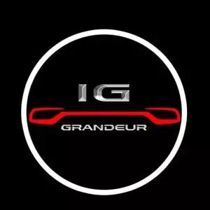 필수품 그랜져IG 로고 매립형 LED 도어 라이트 자동차 용품