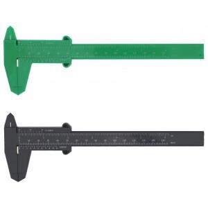 목공/학생/보석 측정을 위한 0-150mm 이중 스케일 플라스틱 버니어 캘리퍼스, 휴대용 사용하기 쉬운 미니