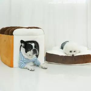 예쁜강아지집 예쁜 강아지 식빵 쿠션 특대형 하우스 고양이 숨숨집