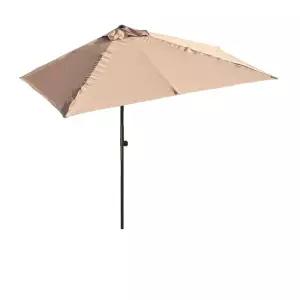 하프 갈색 높이조절 200x100 벽면 창문 어닝 파라솔 카페 사이드 직사각형