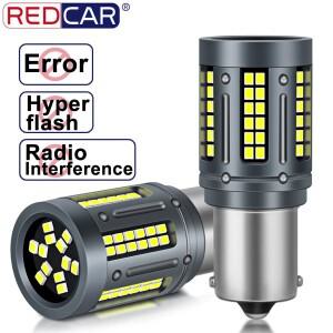 2pcs Canbus 50W PY21W 1156 BA15S Led 전구 T20 7440 T25 방향 지시등 자동차 꼬리 브레이크 12V