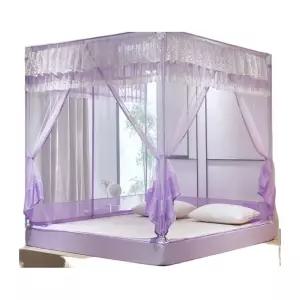 침대캐노피 장식 레이스 방충망 커튼 공주 궁전 모기 라운드 침실 침구 그물 모기장 곤충