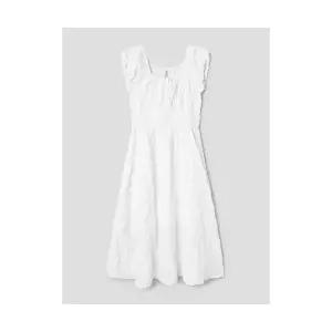 매장정품 에잇세컨즈 8SECONDS 텍스처 슬리브리스 롱원피스 화이트 355571LY31 145988