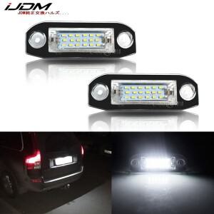 2pcs 백색 LED 빛 오류  번호 조명 볼보 호환 S80 XC90 S40 V60 S60 C70 V50 V70 태그