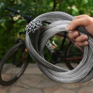 510 20개 2M MTB 브레이크 라인 스피드 케이블 고정 기어 시프터 와이어 세트 산악 자전거 로드 사이클링