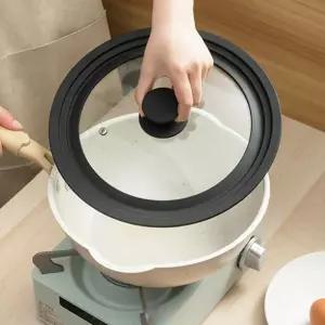 프라이팬 실리콘 멀티 뚜껑 덮개 대형 다용도 냄비 28-32cm [fD23C98]